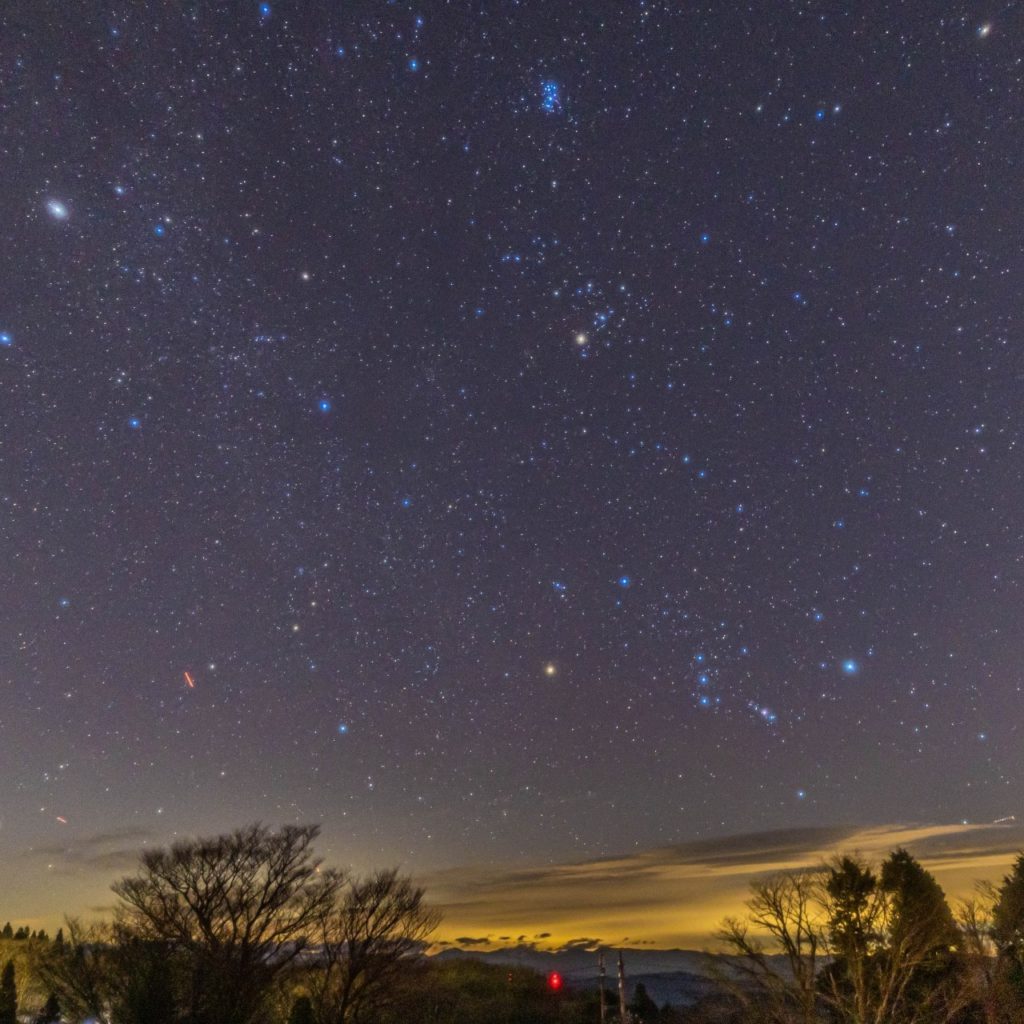 茶臼山高原から見える星空