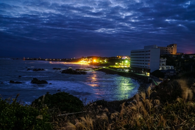 犬吠埼灯台　夜景