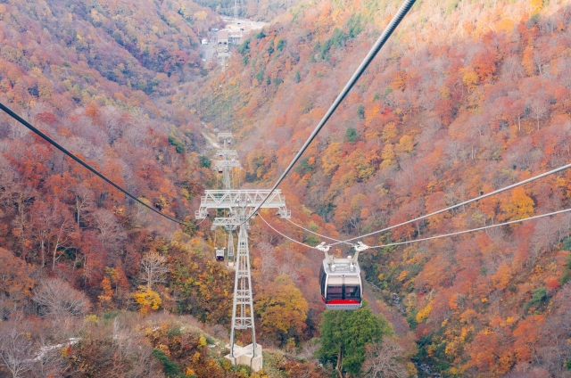 谷川岳のロープウェイ