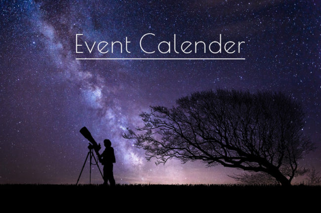 【イベントカレンダー】季節の花の見頃・流星群や満月の観測日・最新機材発売日をチェック!