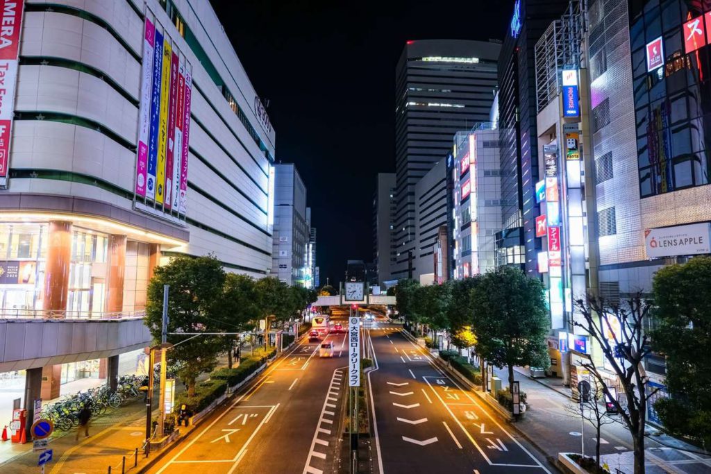 大宮駅前の夜景