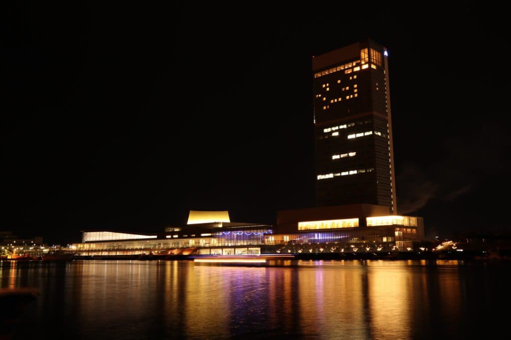 朱鷺メッセの夜景
