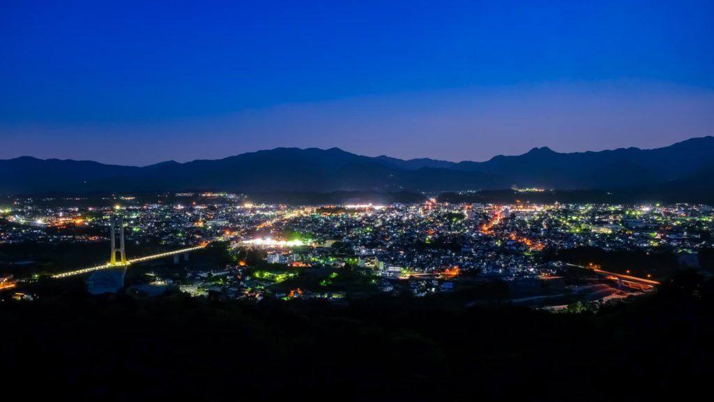 秩父ミューズパークの夜景