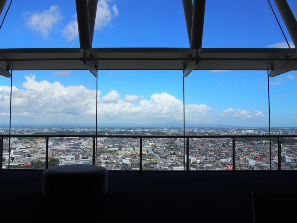 茨城県庁展望ロビーからの景色