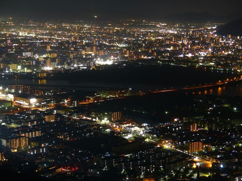屋島 獅子の霊巌の夜景