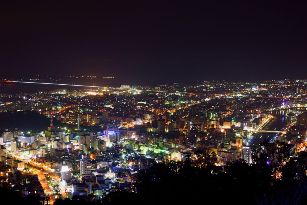 眉山からの夜景