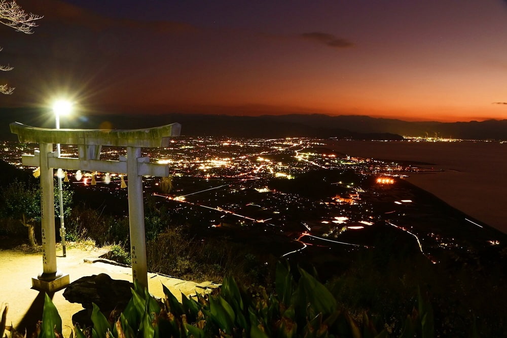 高屋神社からの夜景