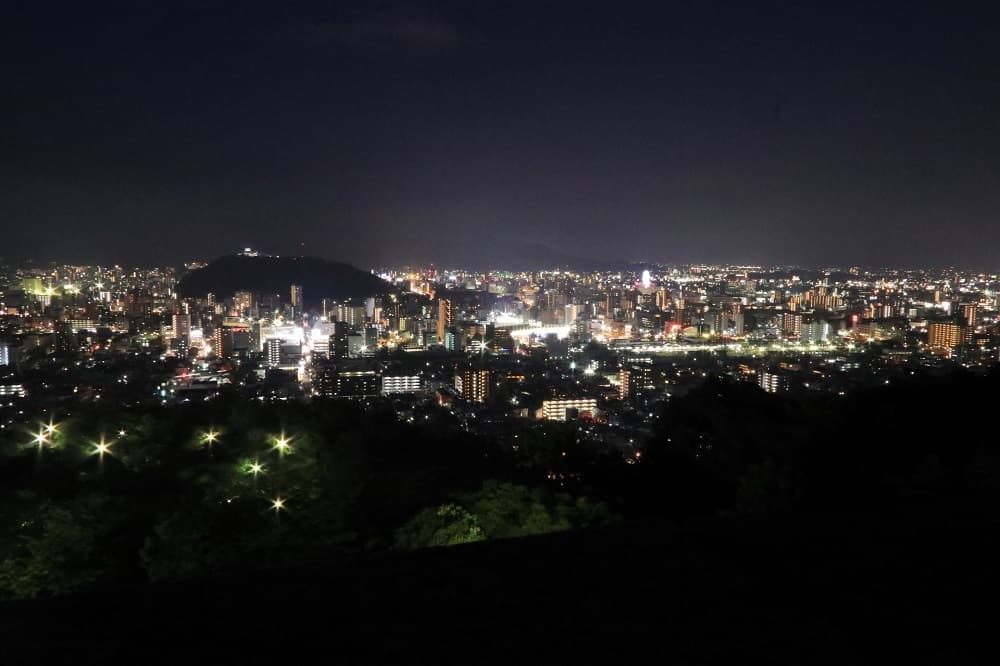 松山総合公園からの夜景