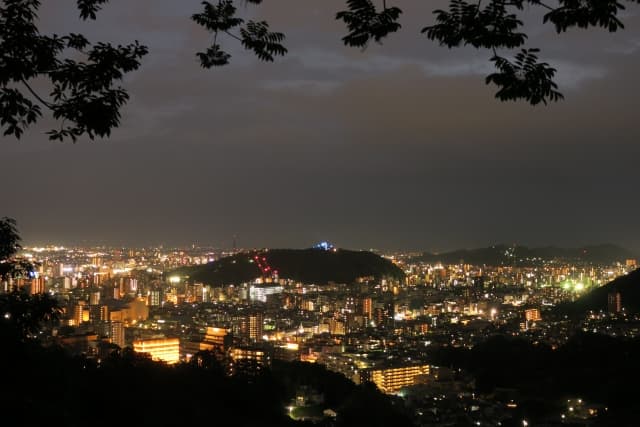 松山市の夜景