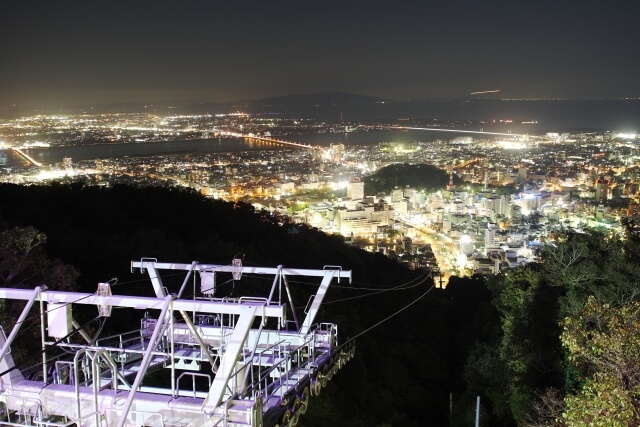 眉山からの夜景
