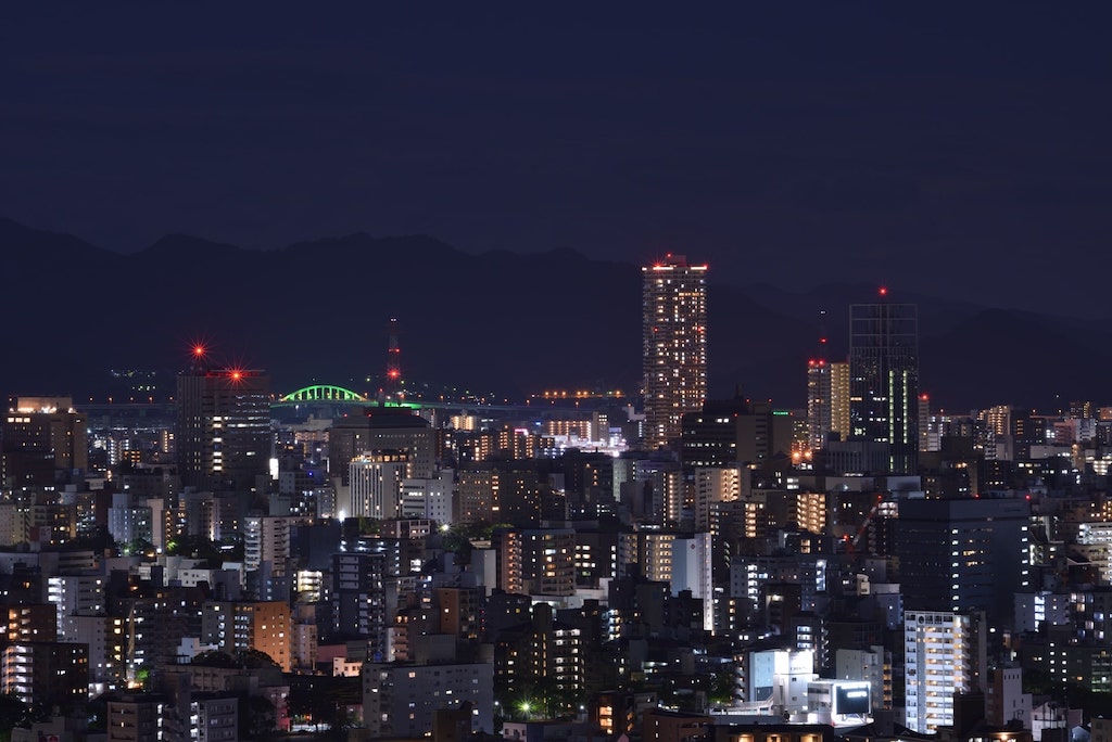 竜王公園の夜景