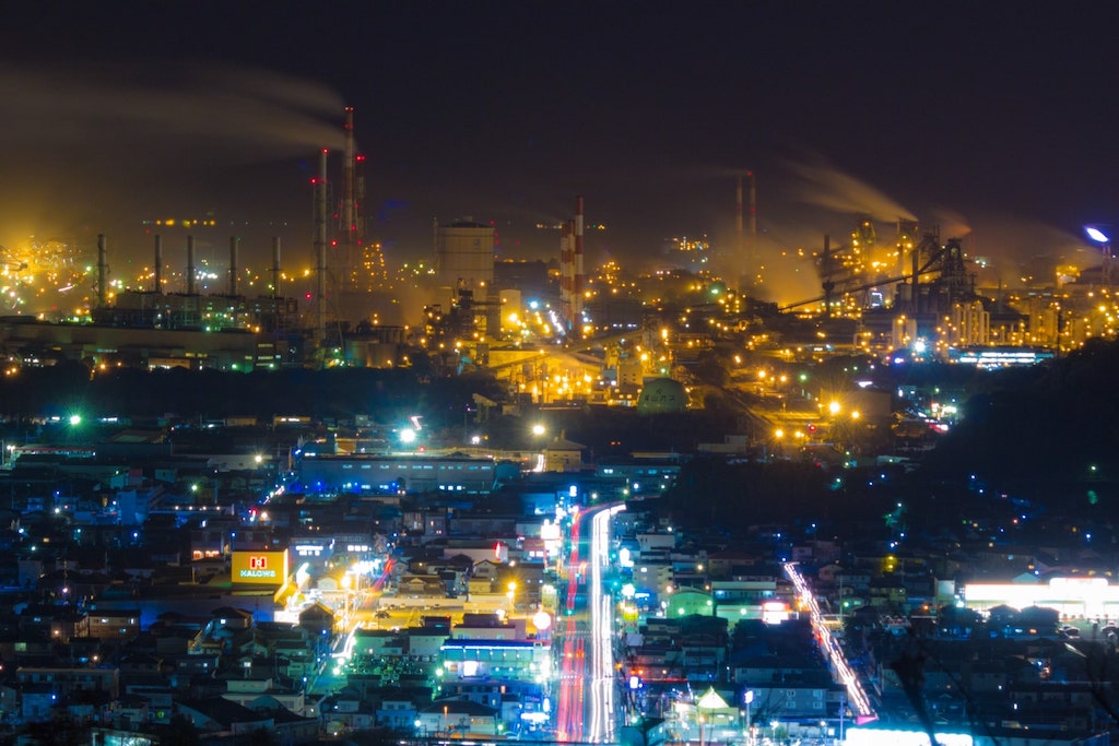龍王神社展望台の夜景