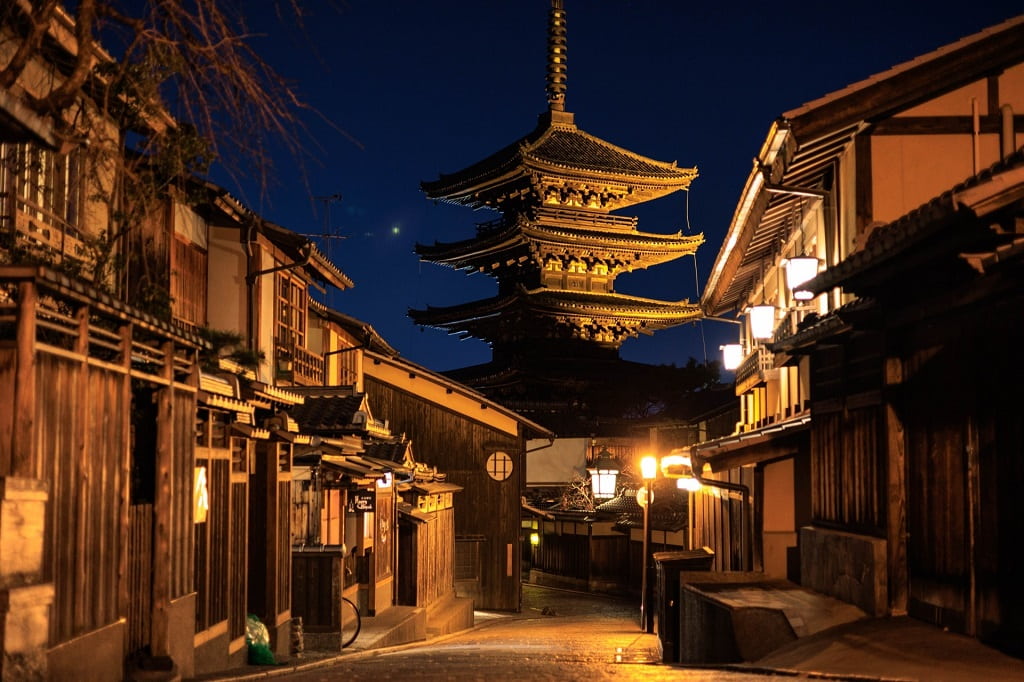 二年坂・三年坂の夜景