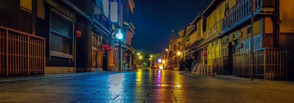 花見小路通りの夜景