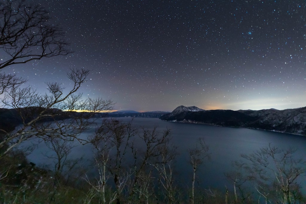 摩周湖の星空