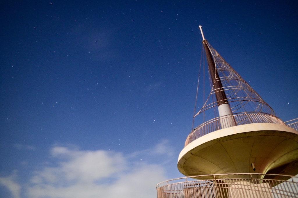 九十九里ビーチタワーの星空