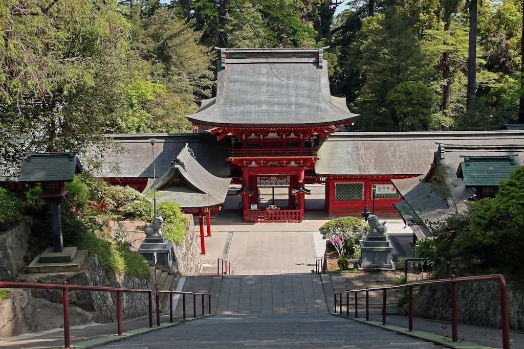 一之宮貫前神社の下りの参道