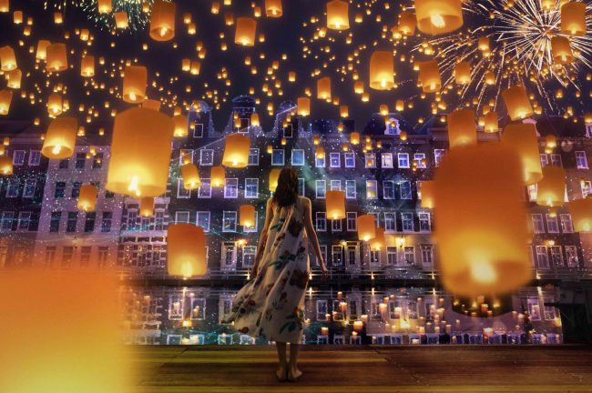 【長崎県】世界初の演出で無数のランタンが夏空に舞い上がるナイトショーが新登場!「光と運河のサマーフェスティバル」