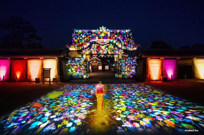 【京都府】＜@aroma × NAKED FLOWERS 2023 秋 世界遺産・二条城＞京都の紅葉を満喫するアートイベントを天然アロマで演出