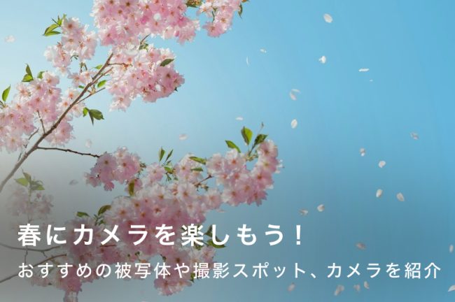 春におすすめな被写体や撮影スポット、カメラのおすすめモデルも紹介